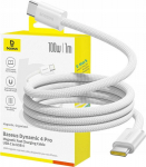 Kabel USB Baseus USB-C - USB-C 1 m White (6932172691370)