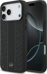 Mercedes-Benz Mercedes Leather Laurel Leaves Stripes MagSafe Rear Cover for Apple iPhone 17 Pro Max