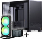 King Kits Jonsbo D32 STD PC-Geh&auml;use + TRYX PANORAMA SE Komplett-Wasserk&uuml;hlung, ARGB - 240mm, schwarz