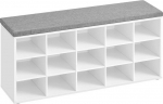 LEOBERT Shoe Cabinet with Seat - LHS15WT