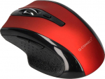 Mysz Q-Connect Wireless Mouse Q-CONNECT, 4-Buttons, ambidextrous, 2xAAA, czerwona