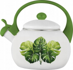 NON-ELECTRIC KETTLE OD 2382 ENAMEL 2.2 L LEAVES