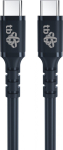 TB Kabel USB C - USB C 50cm black silicone 2.0