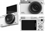 Xrec Digital Camera Digital Camera 64mp / 4k / 16x Zoom / Rotating Screen Lcd 2.88'' / Xrec C77 / White