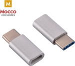 Mocco Universal Adapter Micro USB to USB Type-C Connection Silver