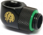Bitspower Adapter 90 Grad G1/4 Zoll AG auf G1/4 Zoll IG - drehbar, schwarz matt