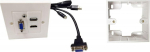 Vivolink Wall Box HDMi + USB + VGA,