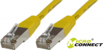 MicroConnect S/FTP CAT6 0.15m Yellow LSZH, PiMF (Pairs in metal foil)