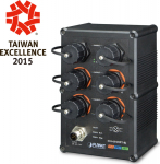 PLANET Industrial IP67 Rated 4-Port 10/100/1000T 802.3at