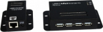 Exsys EX-1446 - Network stations & - recipient - 50 m - Cat5, Cat6 - Schwarz - 600 g - 6.5 cm