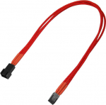 Nanoxia Kabel 3-Pin Verl&auml;ngerung, 30 cm, Single, rot