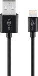 Wentronic Goobay Lightning cable 1m sort MFi