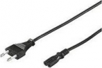 MicroConnect Power Cord Notebook 3m Black, Black, 2.5A, 250V