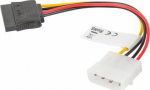 Lanberg Molex - SATA, 0.15m, Multicoloured (CA-HDSA-10CU-0015)