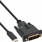 Cable USB InLine USB-C - DVI-D 2 m Czarny (64132)