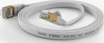 WANTEC Flaches CAT6A FTP Patchkabel - 5 m - Cat6a - F/UTP (FTP) - RJ-45 - RJ-45 - Wei&szlig;