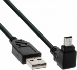 Cable USB InLine USB-A - miniUSB 0.3 m Czarny (34103)
