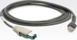 ZEBRA USB CBL POWER+, 7FT STRAIGHT