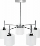 Classic chandelier pendant ceiling lamp Activejet MIRA Chrome 5xE27 for living room