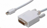 Cable PremiumCord DisplayPort Mini - DVI-D 2m white (kportadmk02-02)