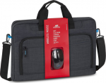 Rivacase 8058 Regent Tasche 17.3" schwarz + kabellose Maus
