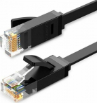 Ugreen Flat network cable UGREEN Ethernet RJ45, Cat.6, UTP, 2m (czarny)
