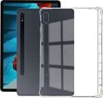 eSTUFF Galaxy Tab S7+/S8+ ORLANDO, Clear TPU Cover with corner