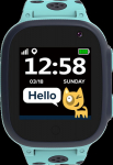CANYON Sandy KW-34, Kids smartwatch, 1.44 inch colorful screen, GPS function, Nano SIM card, 32+32MB, GSM(850/900/1800/1900MHz), 400mAh battery, compatibility with iOS and android, Blue, host: 52.9*40.3*14.8mm, strap: 230*20mm, 42g