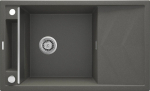 Deante Magnetic sink, magnetic granite 1-chamber with a drainer