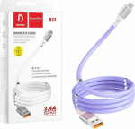 Cable USB Denmen USB-A - USB-C 1 m Violet (29364)