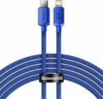 Kabel USB Baseus USB-C - Lightning 2 m Niebieski (BSU3021BLU)