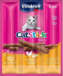 VITAKRAFT CatStick Mini with poultry and liver - cat treats - 3 pcs