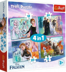 Trefl Puzzle 4w1 Amazing world Frozen TREFL
