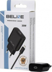 Beline Charger 30W GaN USB-C + kabel lightning, czarna