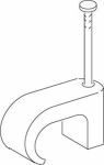 Schneider Electric Kaablikinnitus naelklamber/sormat Spell TC 3-5 valge, nael 20mm, &uuml;markaabli l&auml;bim&otilde;&otilde;dule 3mm - 5mm, (100tk)