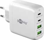Wentronic Goobay 4-ports USB GaN Charger 65W PD Hvid