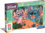 Clementoni Puzzle Maxi SuperColor Disney Stitch 60 element&oacute;w (26596)