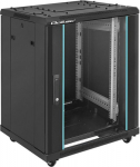 Qoltec Wardrobe RACK 19" | 15U | 600 x 600 x 855 | steel housing