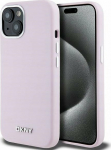 DKNY DKNY Liquid Silicone Small Metal Logo MagSafe - Case iPhone 15 Plus / 14 Plus (pink)