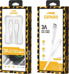 Kabel USB Gepard USB-C - Lightning 1 m White (GEP CABCL3A)
