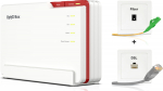 FRITZ! Box 5690 Pro International, Wi-Fi 7 (802.11be), Tri-Band (2.4 GHz/5 GHz/6 GHz), Ethernet/LAN, ADSL, Wei&szlig;, Tabletop router