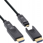 InLine HDMI AOC Kabel - Ultra High Speed 2.1 - abnehmbar - 8K - 25m