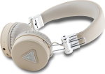 Guess PU Grained Triangle Logo ENC Wireless Headphones