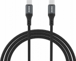 Kabel USB Dudao USB-C - USB-C 2 m Czarny (6976625333066)
