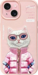 Sourcing Nimmy iPhone 15 6.1" case pink Cool&Cute 2.0 Cat