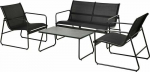 ProGarden GARDEN FURNITURE SET 4 PARTIAL BLACK
