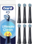 Oral-B iO Ultimate Clean replacement brushes, 6 pcs, black