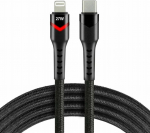 Kabel USB Usams USB-C - Lightning 1 m Czarny (CBB-1CIR)