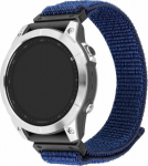 Fixed | Sporty Strap for Garmin QuickFit 22mm | 160-210 mm | Dark blue | Nylon