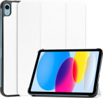 CoreParts Tri-fold Caster Hard Shell, Cover - White For Apple iPad